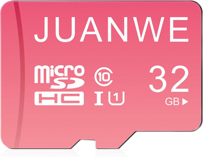 32GB Micro SD Card Microsdxc Memory Card, Memory Card, SDHC High-Speed U1 SD Card, 32GB TF Cards for Phone, Dash Cam, Security Camera (Pink)